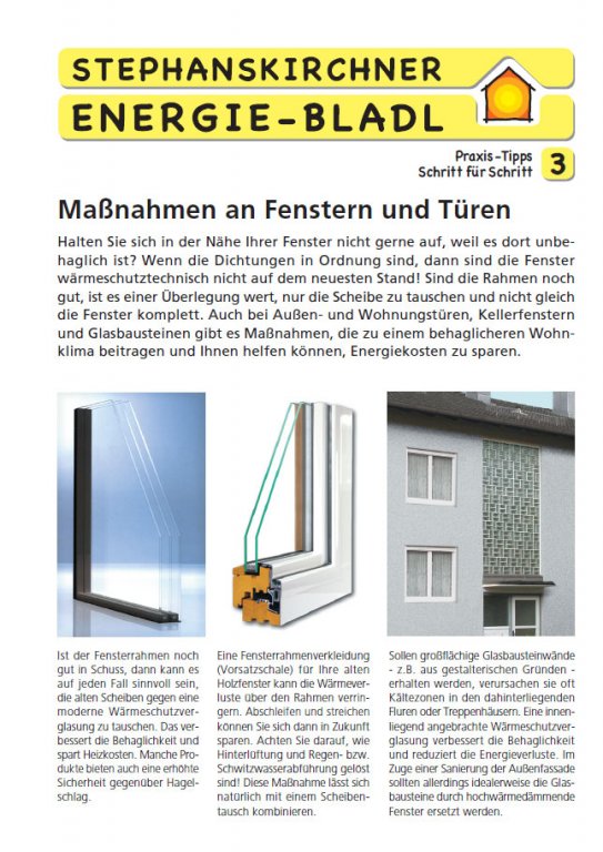 Stephanskirchner EnergieBladl #2 Fenster