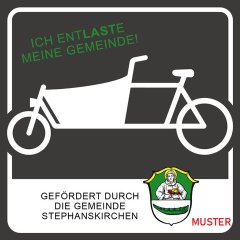 Aufkleber Lastenrad