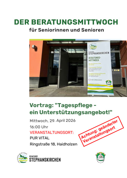 Der Beratungsmittwoch im April