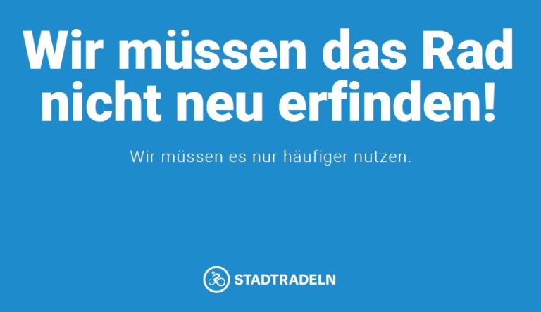 Anzeige Stadtradeln